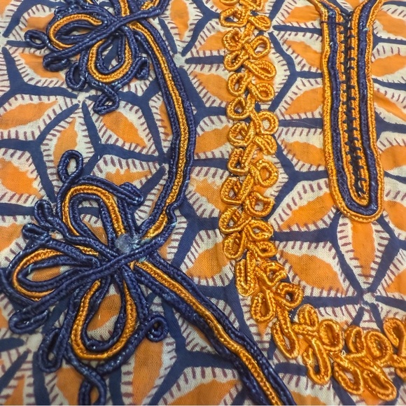 Roberta Roller Rabbit Cotton Embroidered Cover Up Tunic Blouse Top Shirt Sz XS - Picture 13 of 13